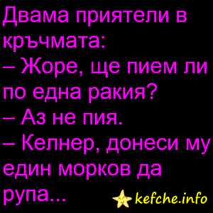 Двама приятели в кръчмата: