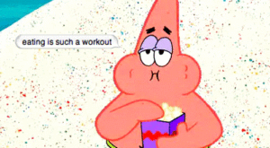 Яденето е сериозно тренировка...