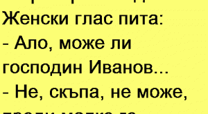 Tелефонът звъни, секретарката вдига.